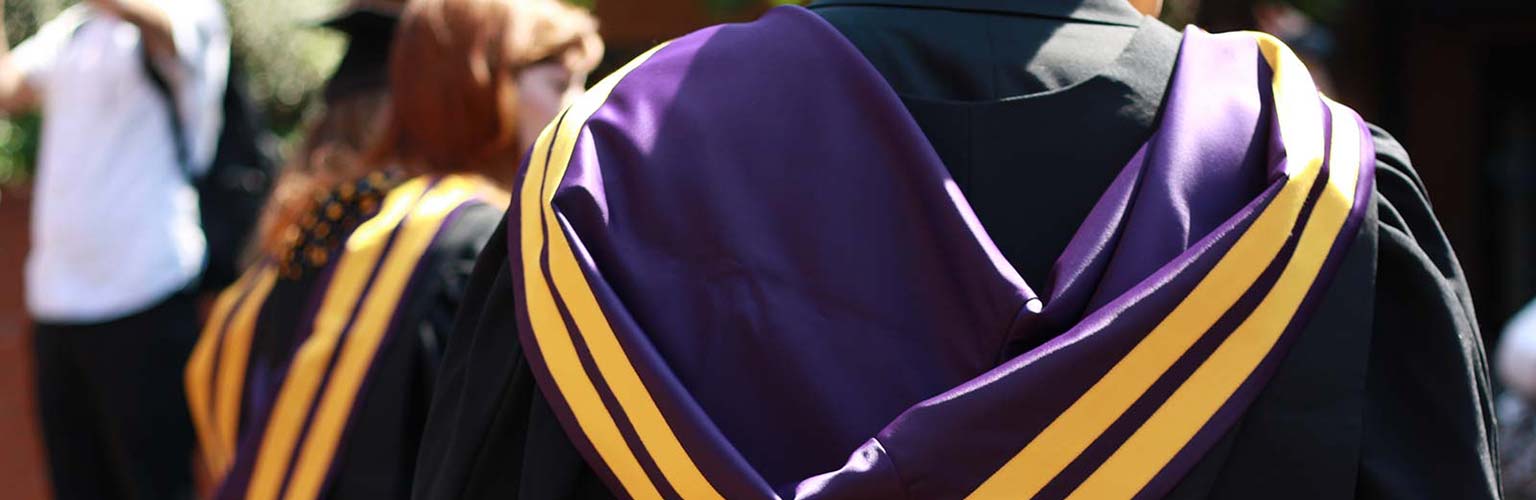 Rankings and accreditation - graduation gown
